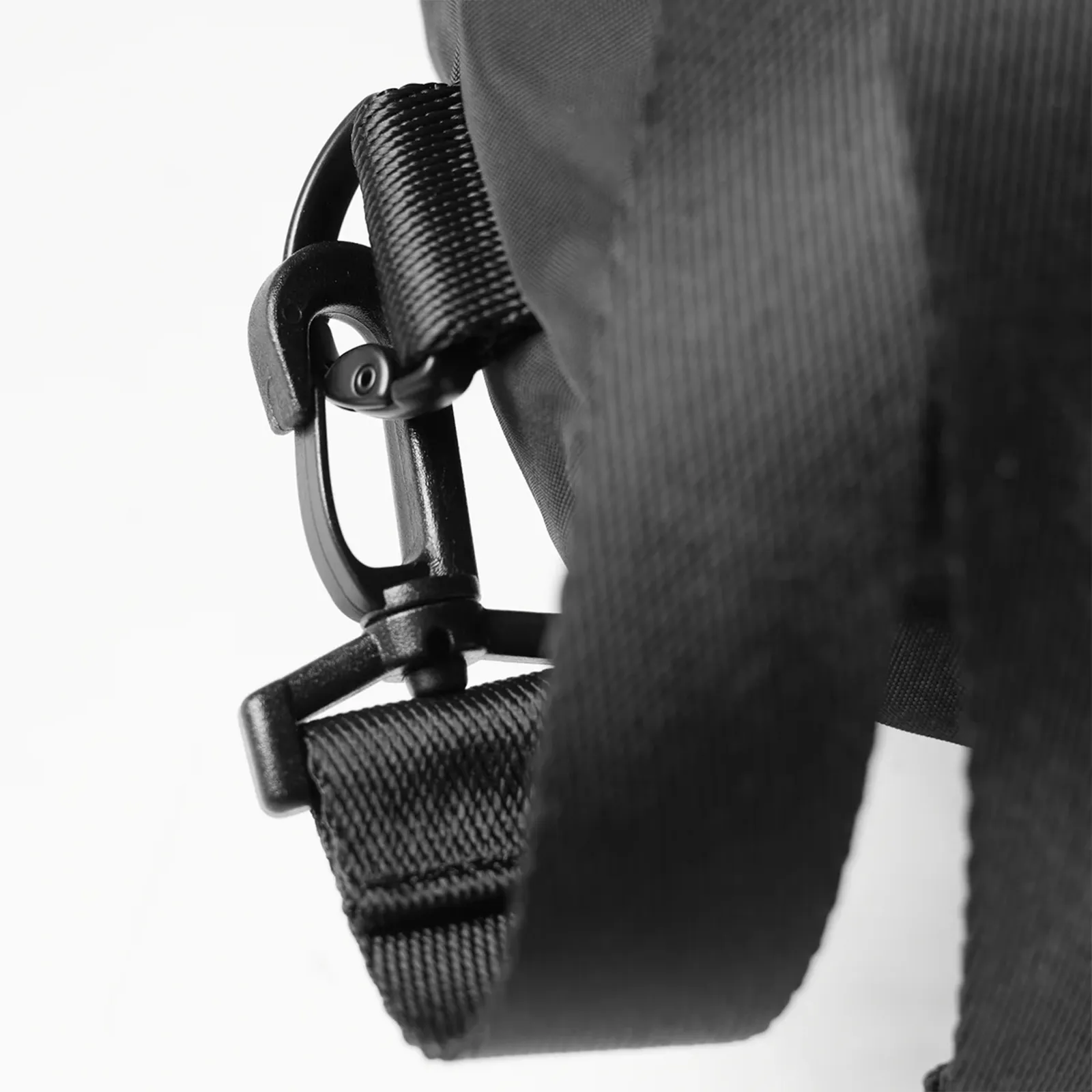 0963. Waterproof Drawstring Rec Bag - Black
