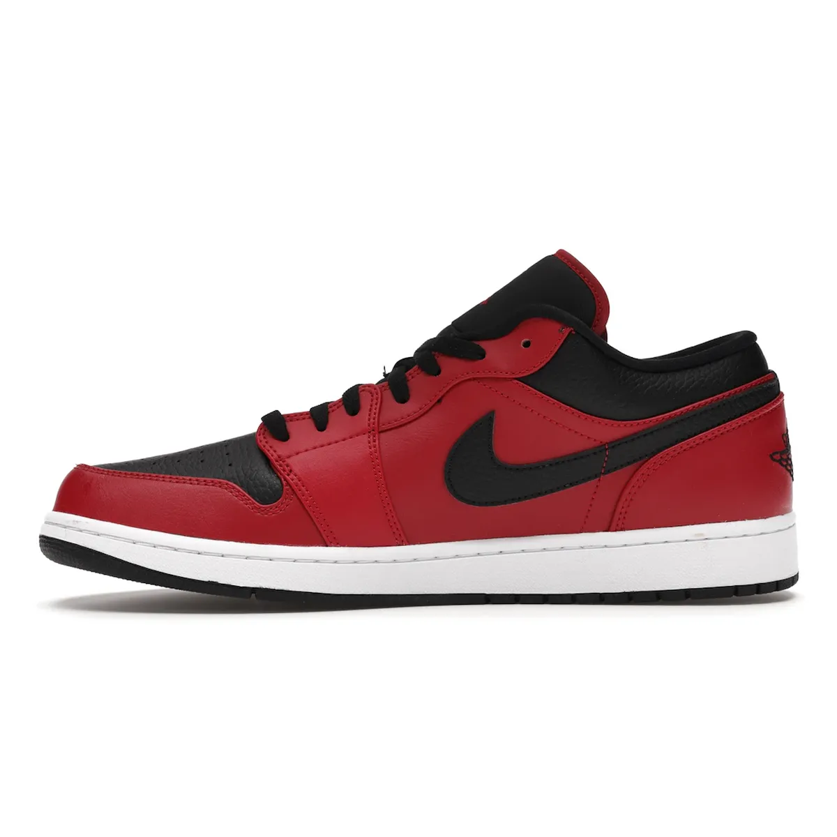 Air Jordan 1 Low Reverse Bred Pebbled Swoosh