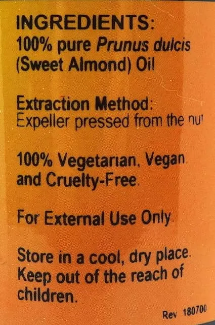 Almond (Sweet) Carrier Oil, 4 oz