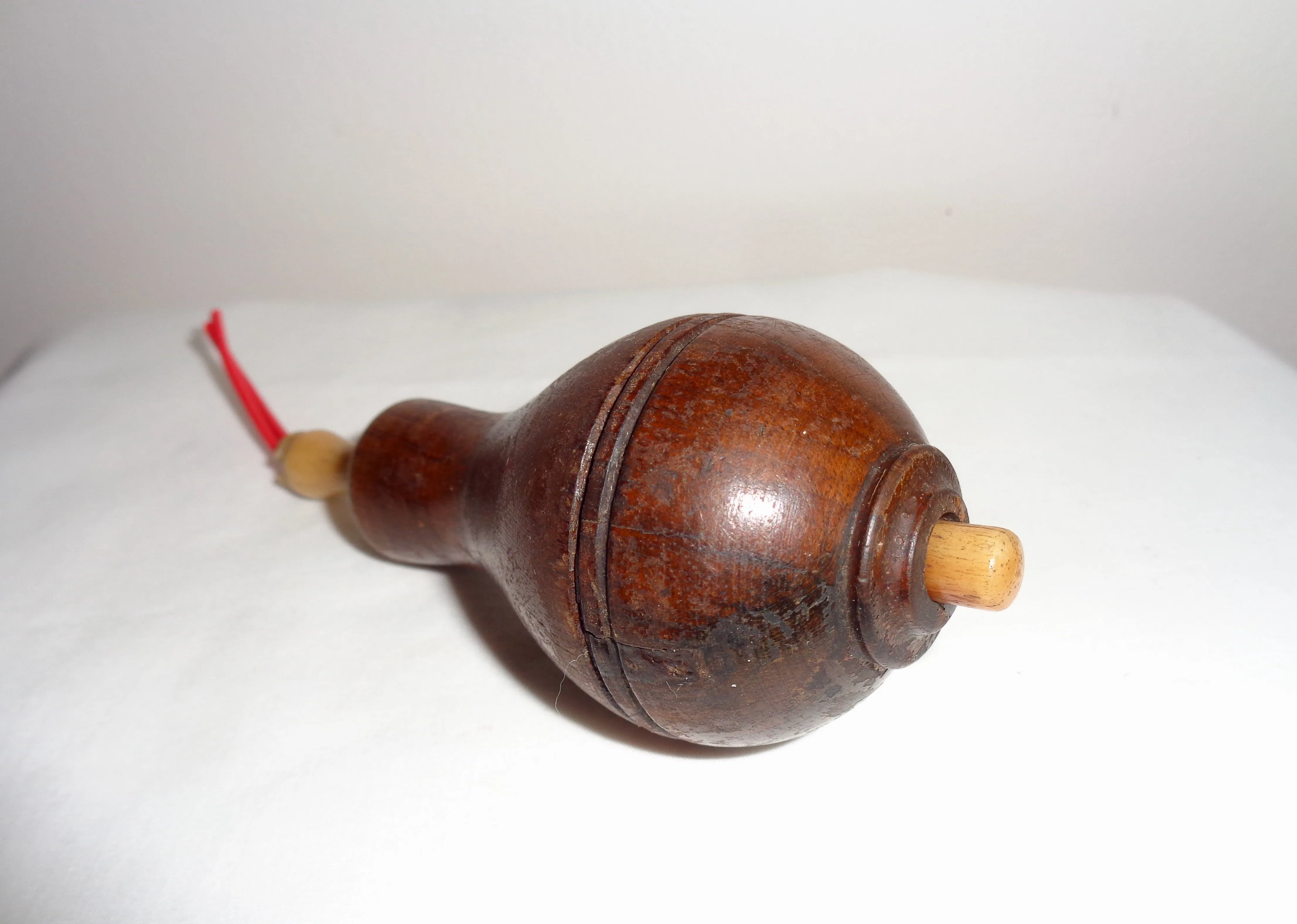 Antique Wood British Butler Bell Push