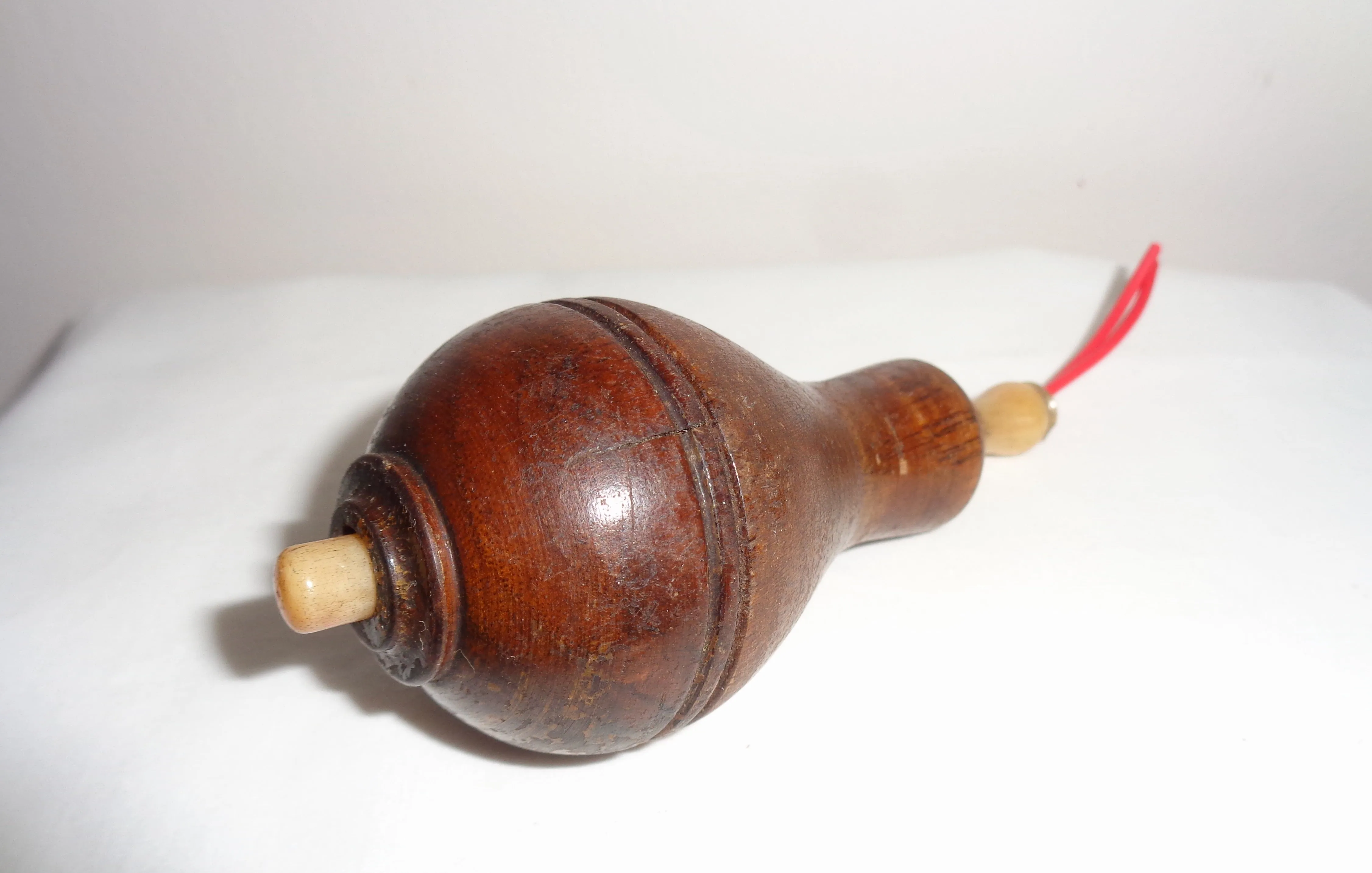 Antique Wood British Butler Bell Push