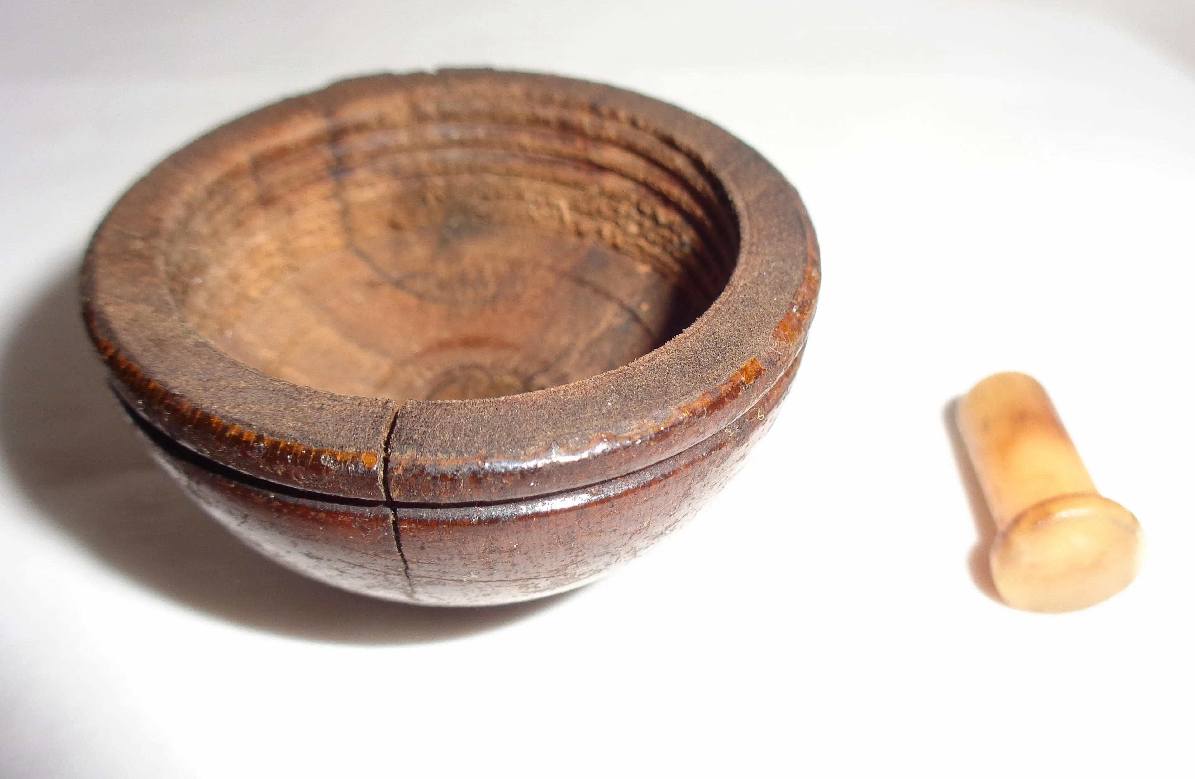 Antique Wood British Butler Bell Push
