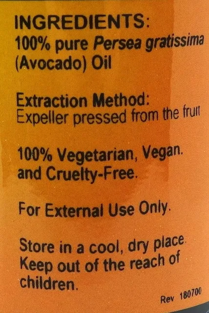 Avocado Carrier Oil, 4 oz