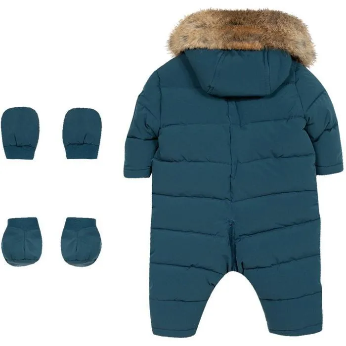 Baby Boys Teal Blue Snowsuit