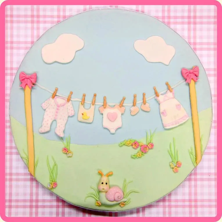 Baby Clothes Washing Line Silicone Mould