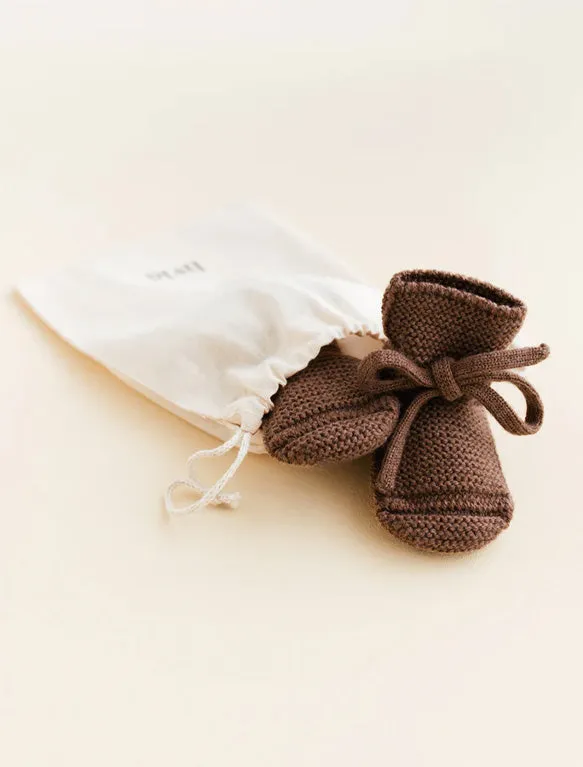 Booties in Mocha