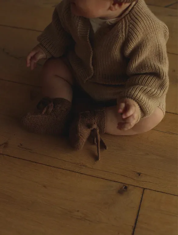 Booties in Mocha