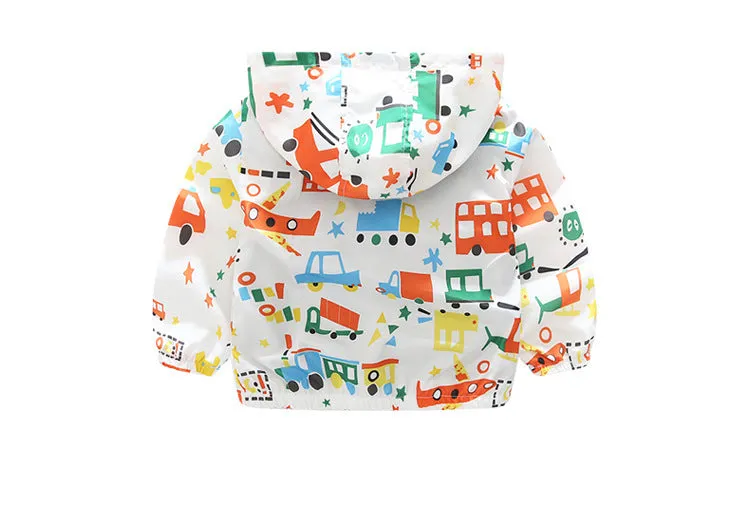Boys And Children's Airplane Baby Windbreaker Jackets