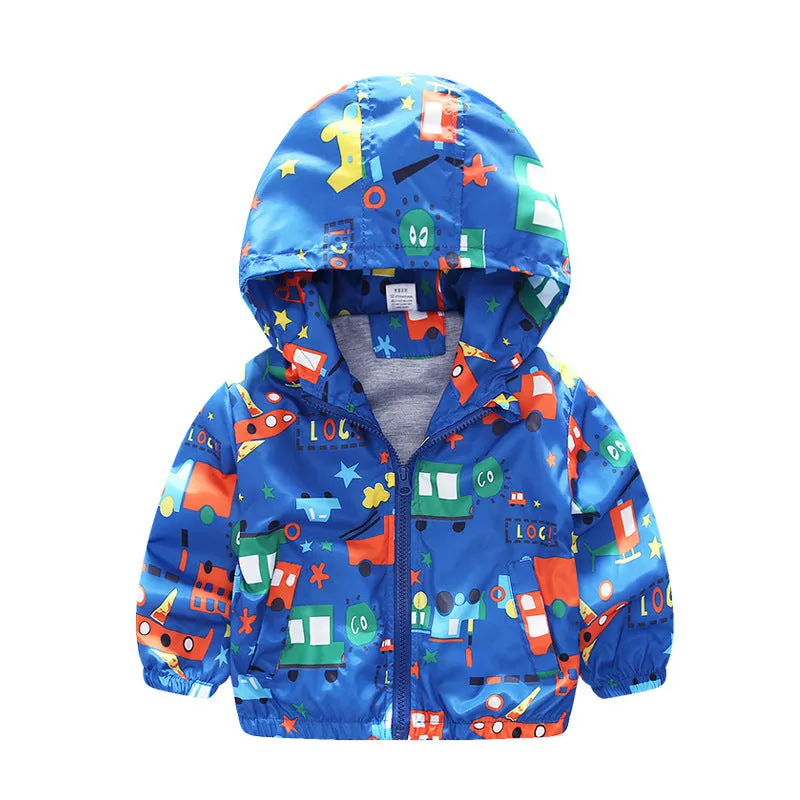 Boys And Children's Airplane Baby Windbreaker Jackets