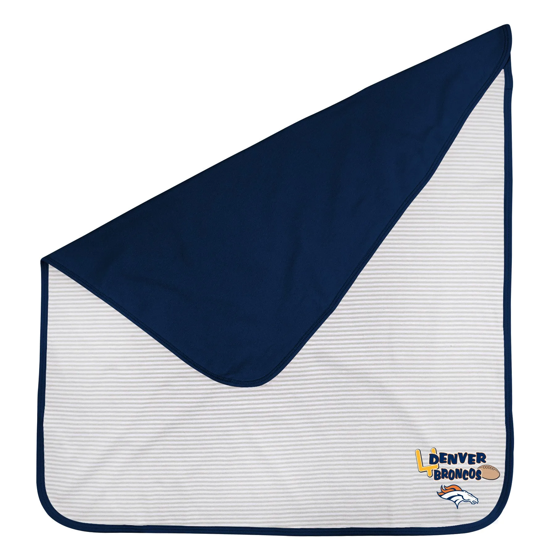 Broncos Newborn Baby Blanket