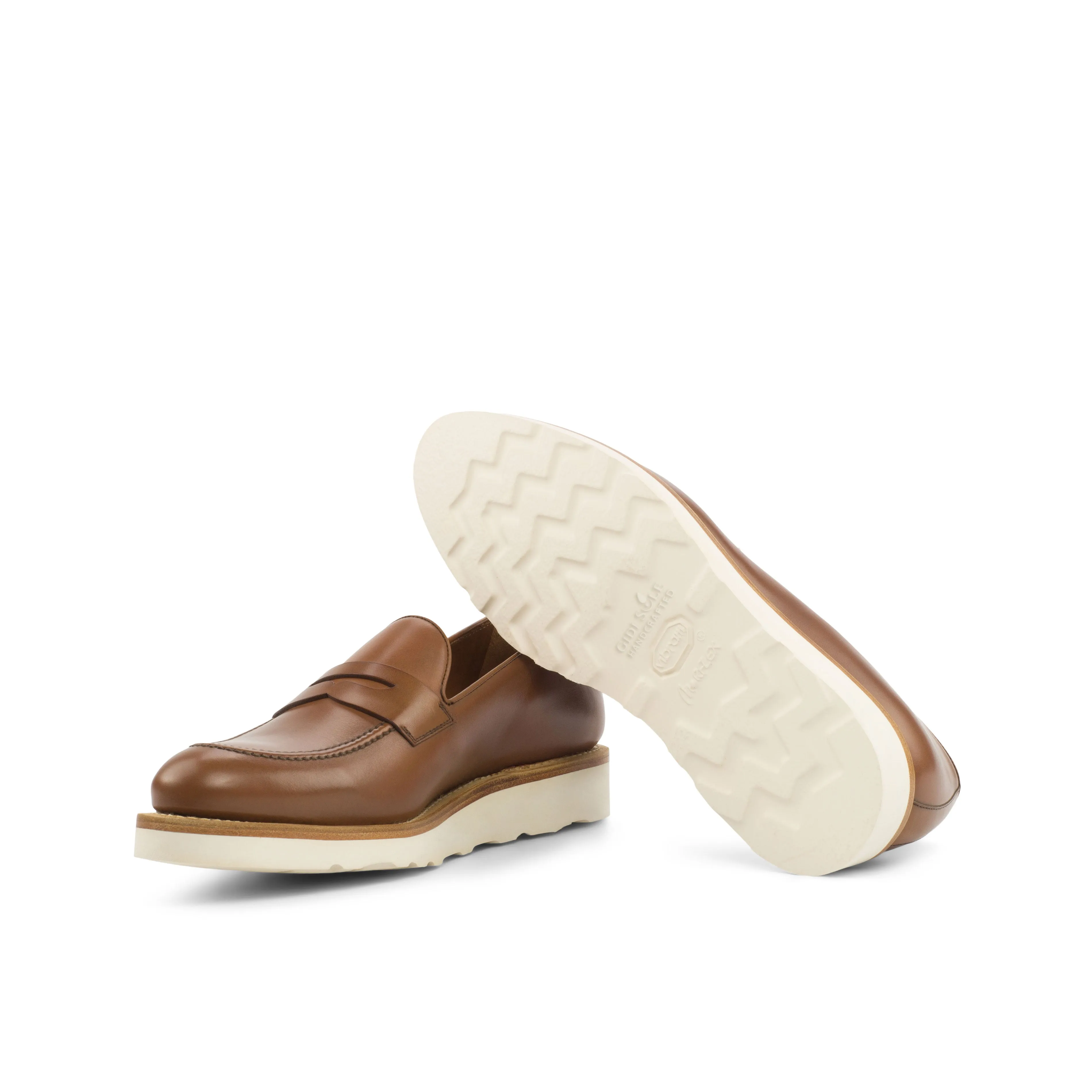 Brown Leather OG Mask Loafer  - Runner Soles