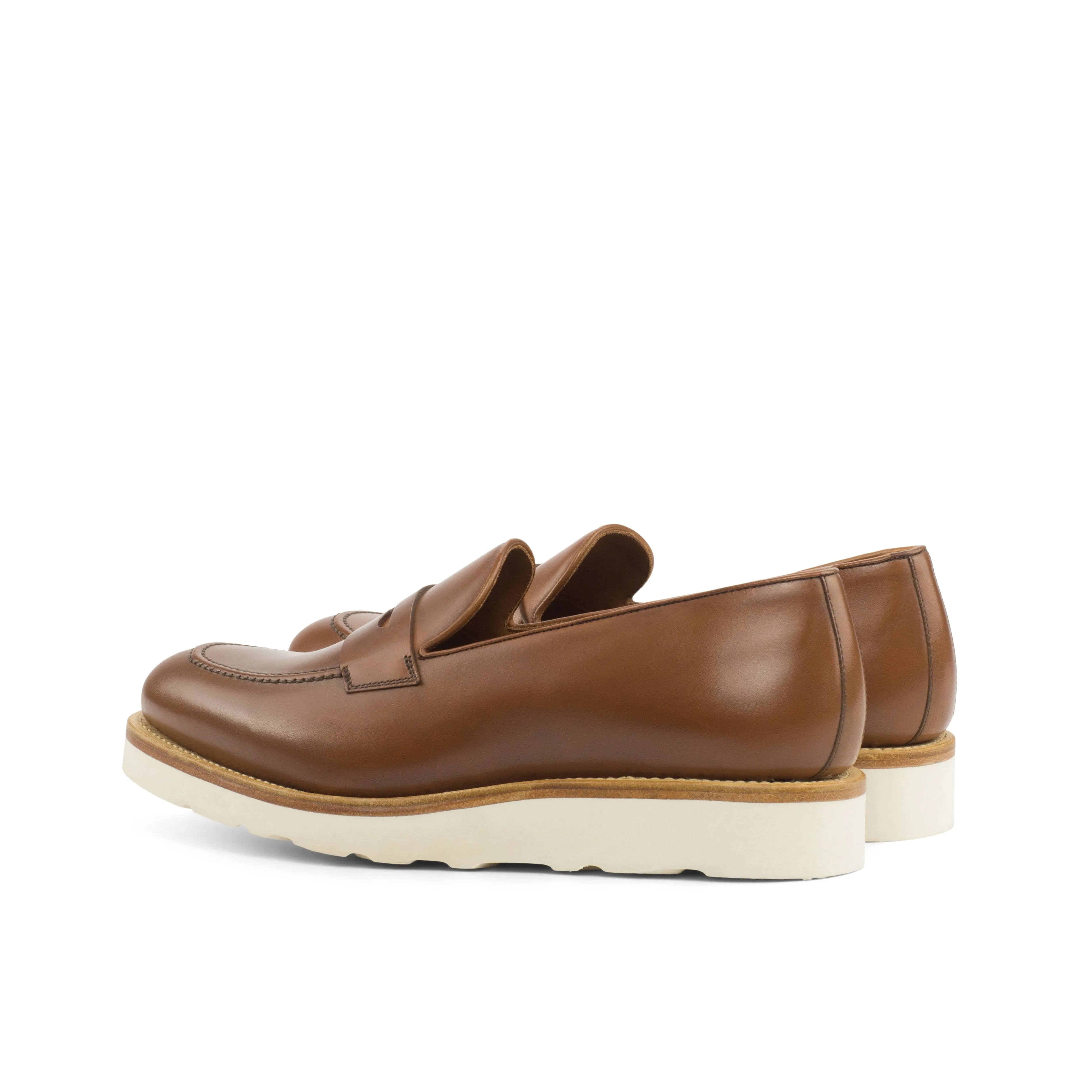 Brown Leather OG Mask Loafer  - Runner Soles