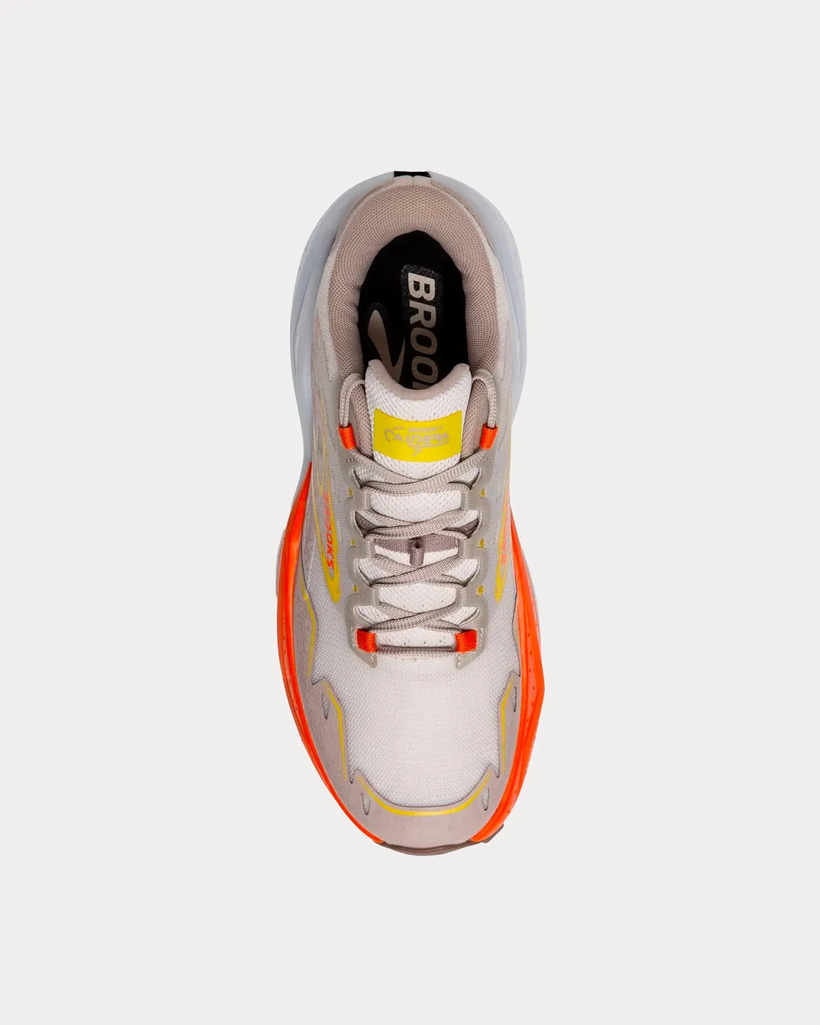 Caldera 7 White Sand / Chateau Gray / Yellow Running Shoes