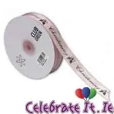 Christening - Ribbon Pink