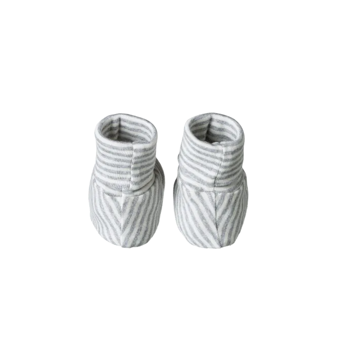 Cotton Booties | Grey Marl