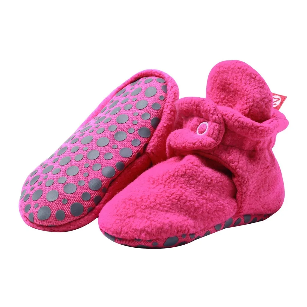 Cozy Fleece Booties w/Grippers Zutano