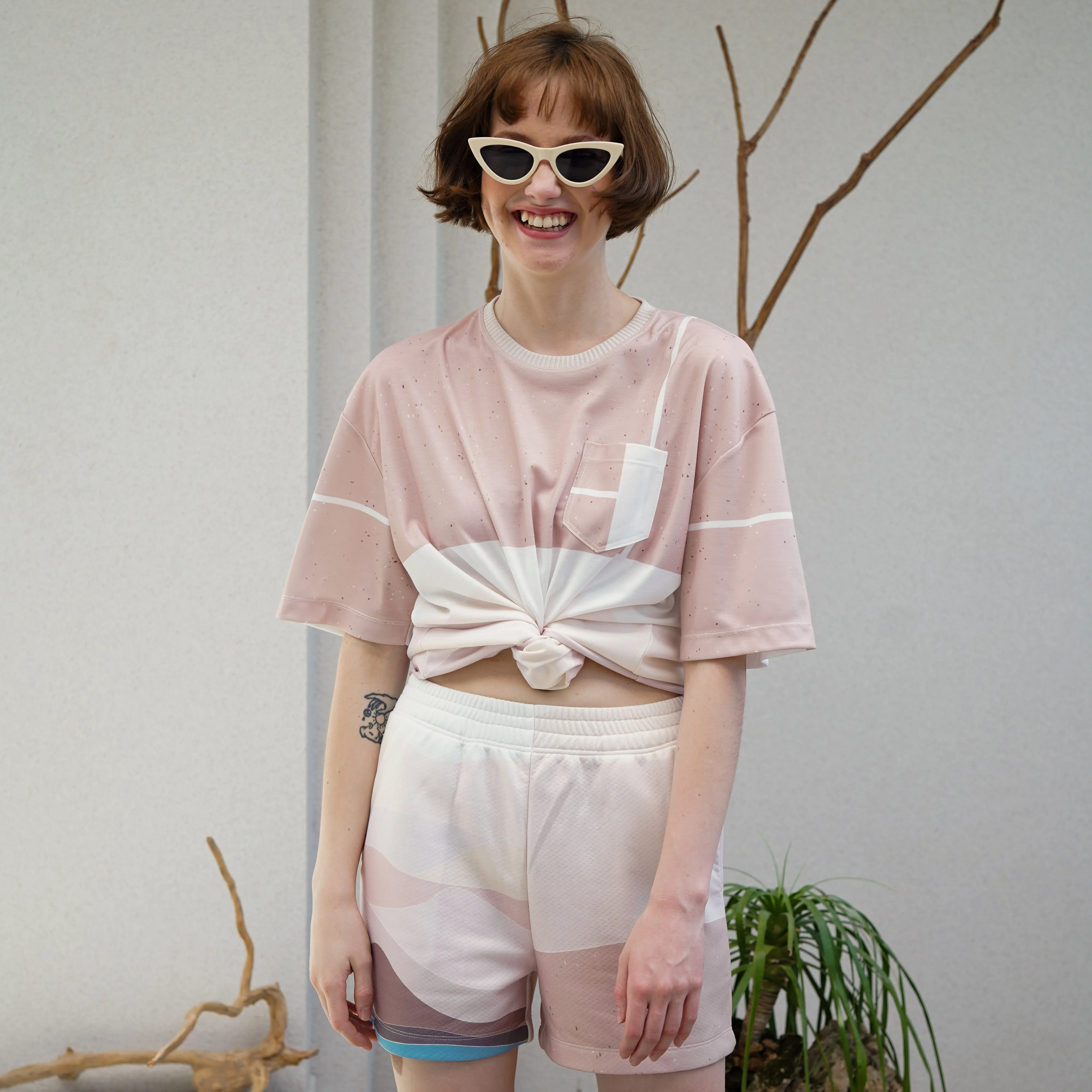 Cozy Short - SEA PRINT2