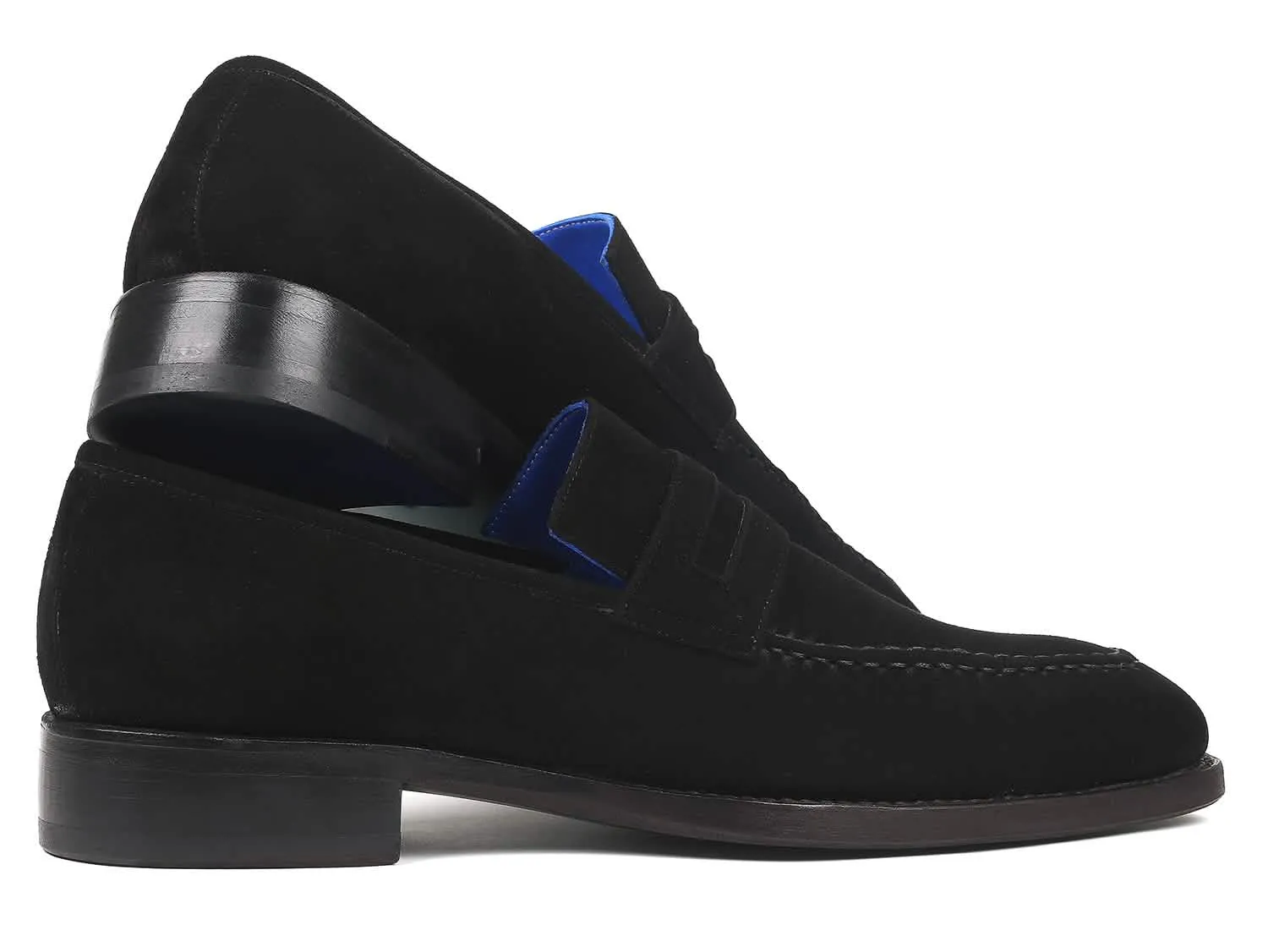 Custom Black Suede Goodyear Welted Dress Loafers by Paul Parkman