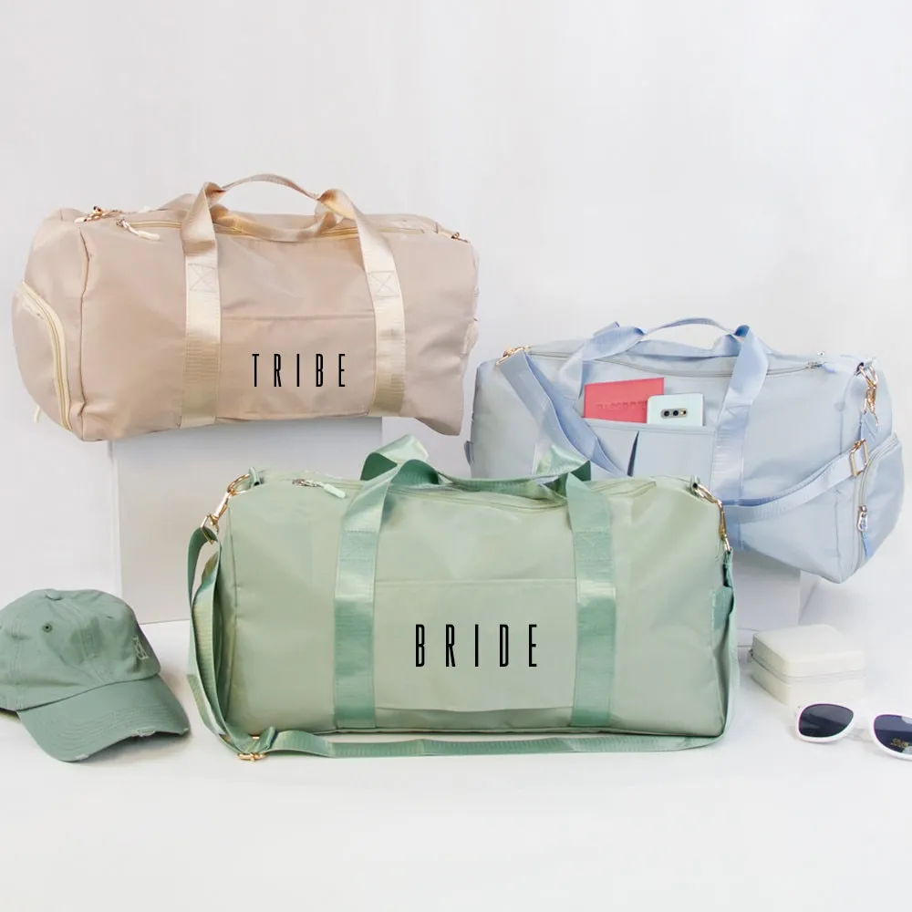 Custom Bridesmaid Duffel Bag Gift