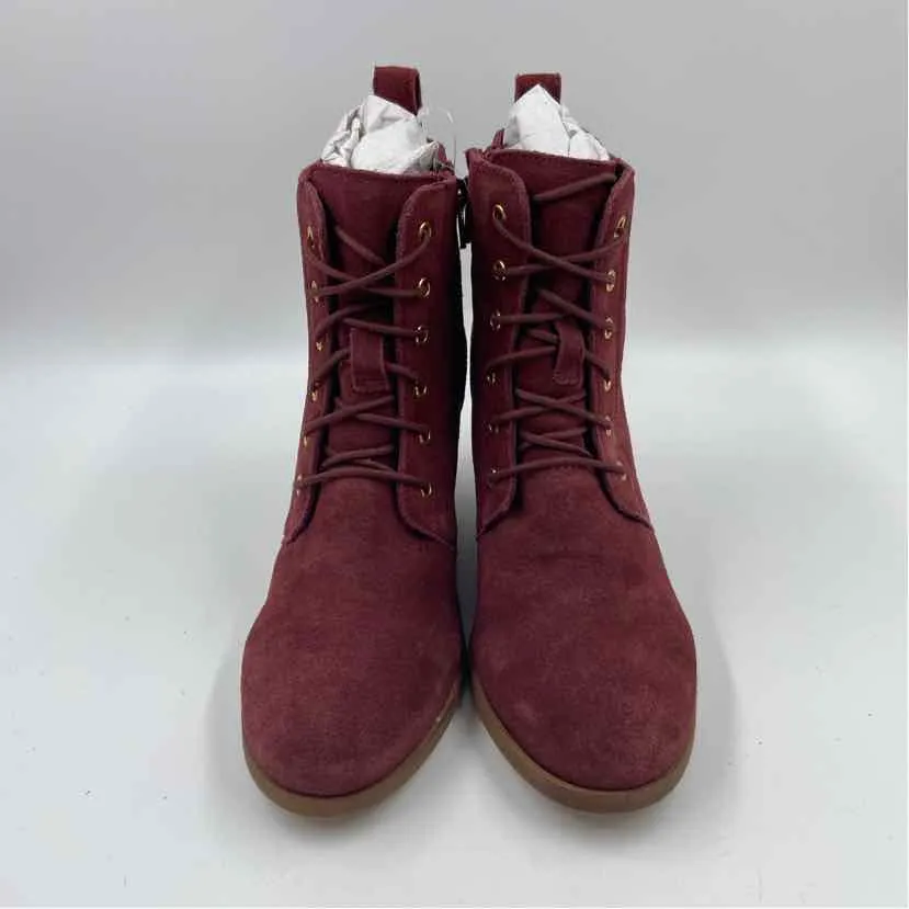 Diba Women's Shoe Size 7.5 maroon Solid Boots
