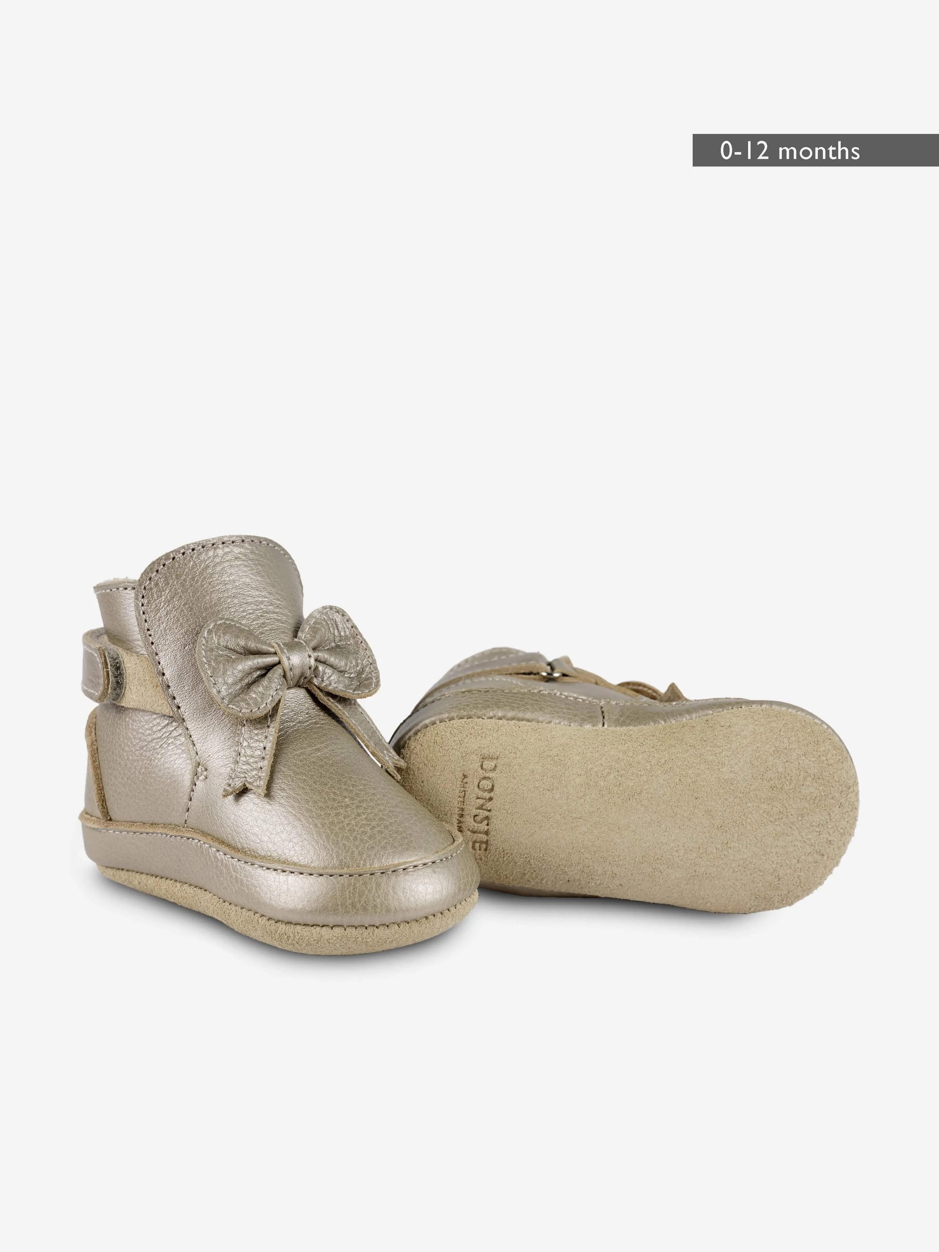 Donsje Baby Girls Cubow Booties in Gold