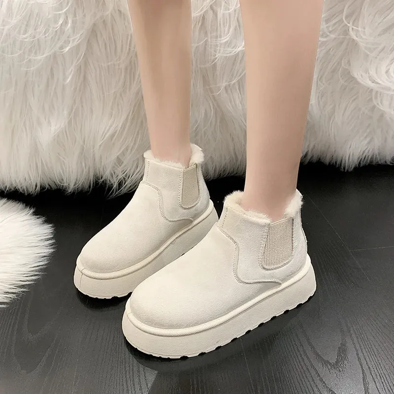 Elvera Plush Snow Boots