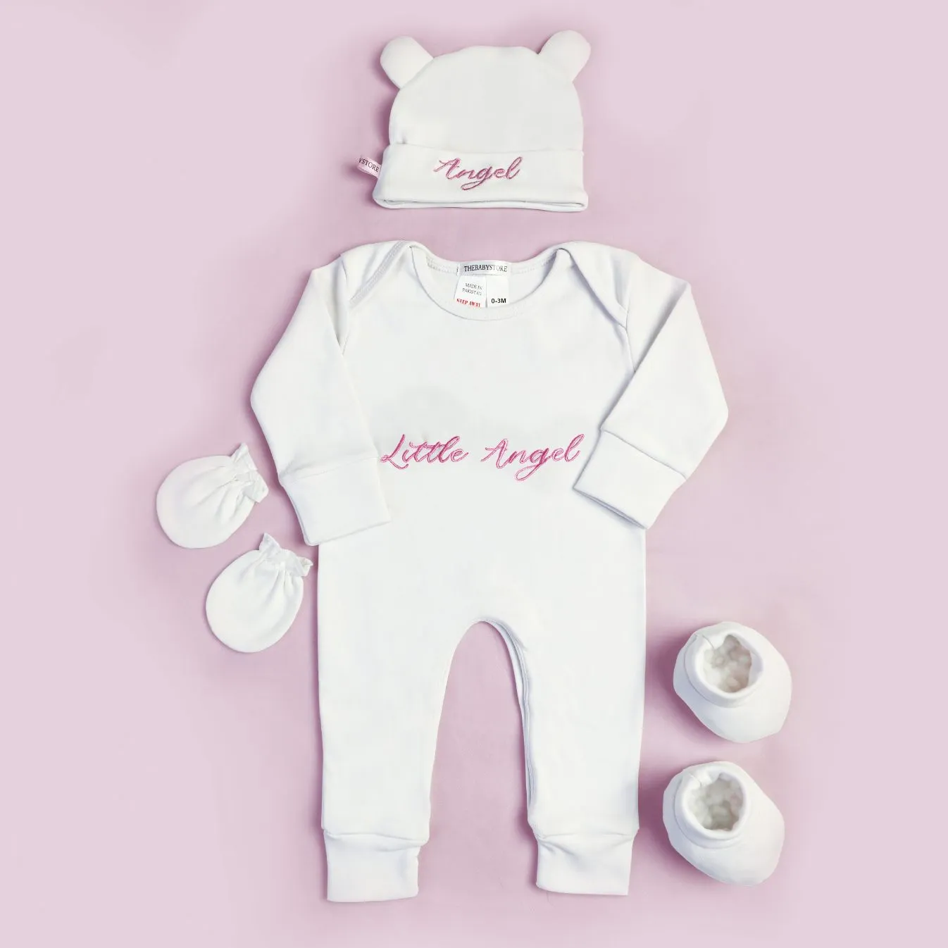 Embroidered Little Angel Baby Bundles