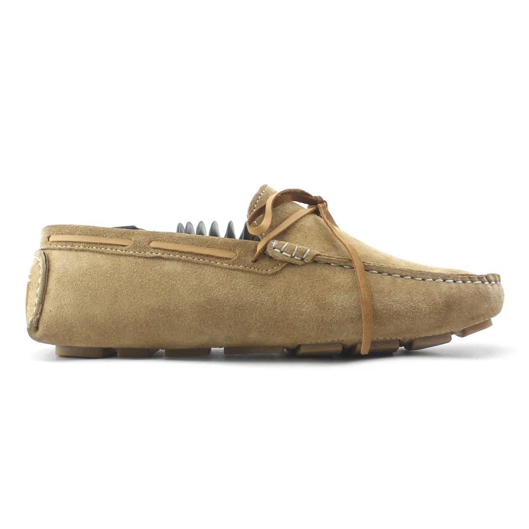 Fadano - Luxe Knot Loafers - Khaki / Brown