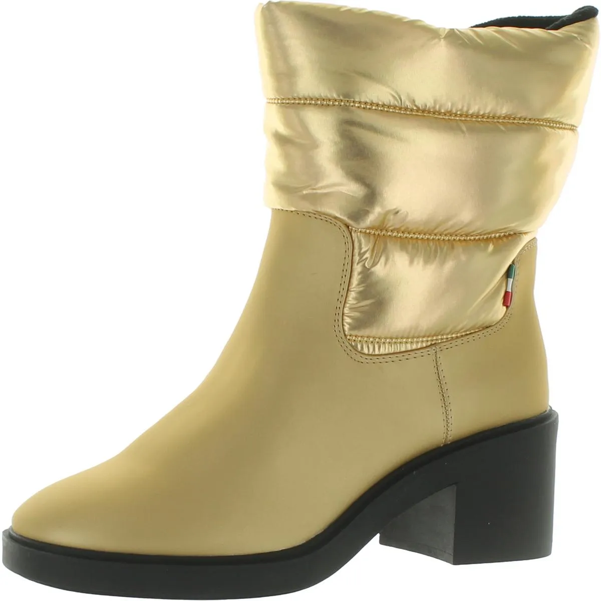 Franco Sarto Womens Snow Mixed Media Pull On Winter & Snow Boots