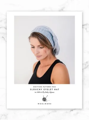 FREE Slouchy Hat knitting pattern download 1900