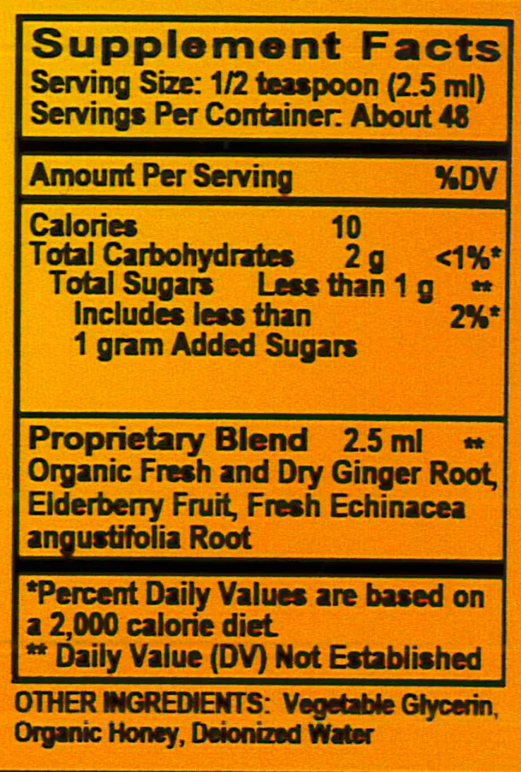 Ginger Zinger Immune Syrup, 4 oz