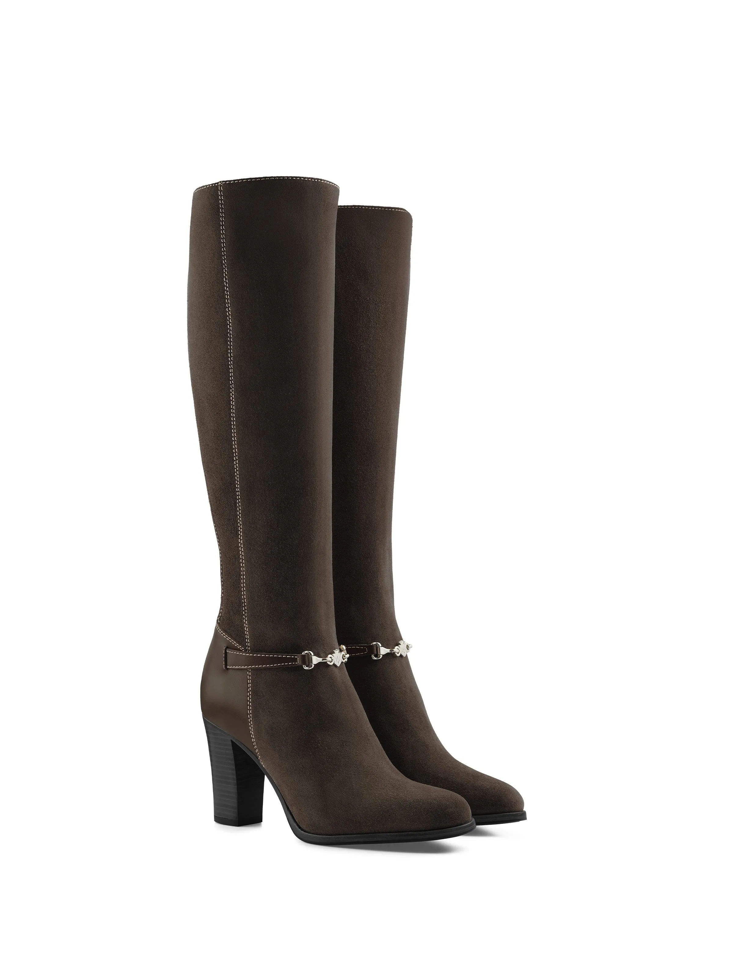 Heeled Octavia - Chocolate Suede