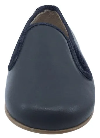 Hoo Shoes Smoking Loafer, Dark Charcoal Leather