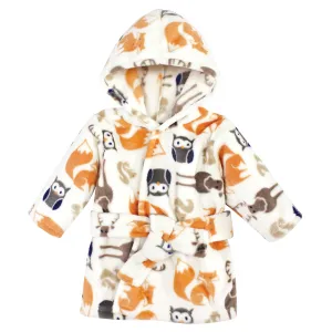 Hudson Baby Plush Animal Face Bathrobe, Forest