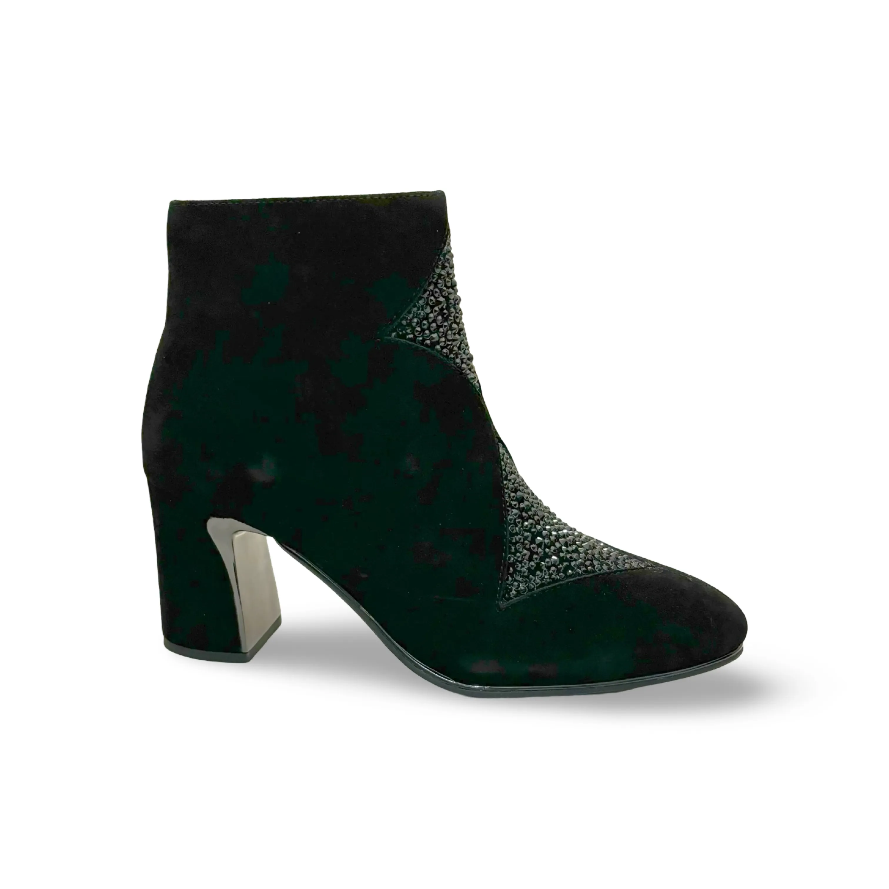 Kazou Black Suede/Jewel Boot