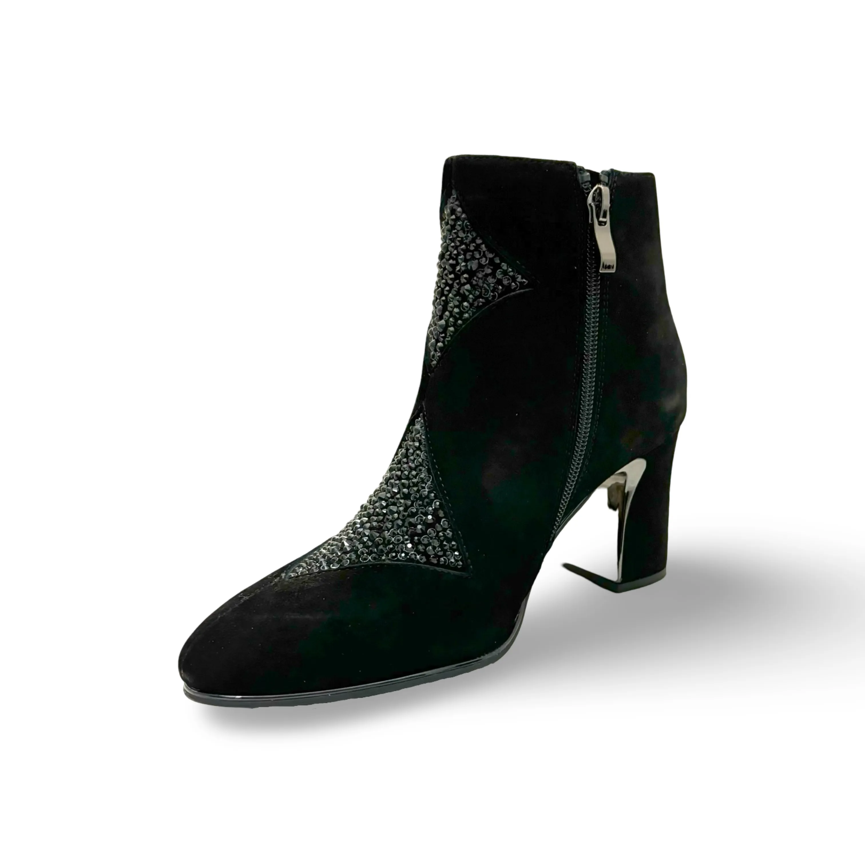 Kazou Black Suede/Jewel Boot