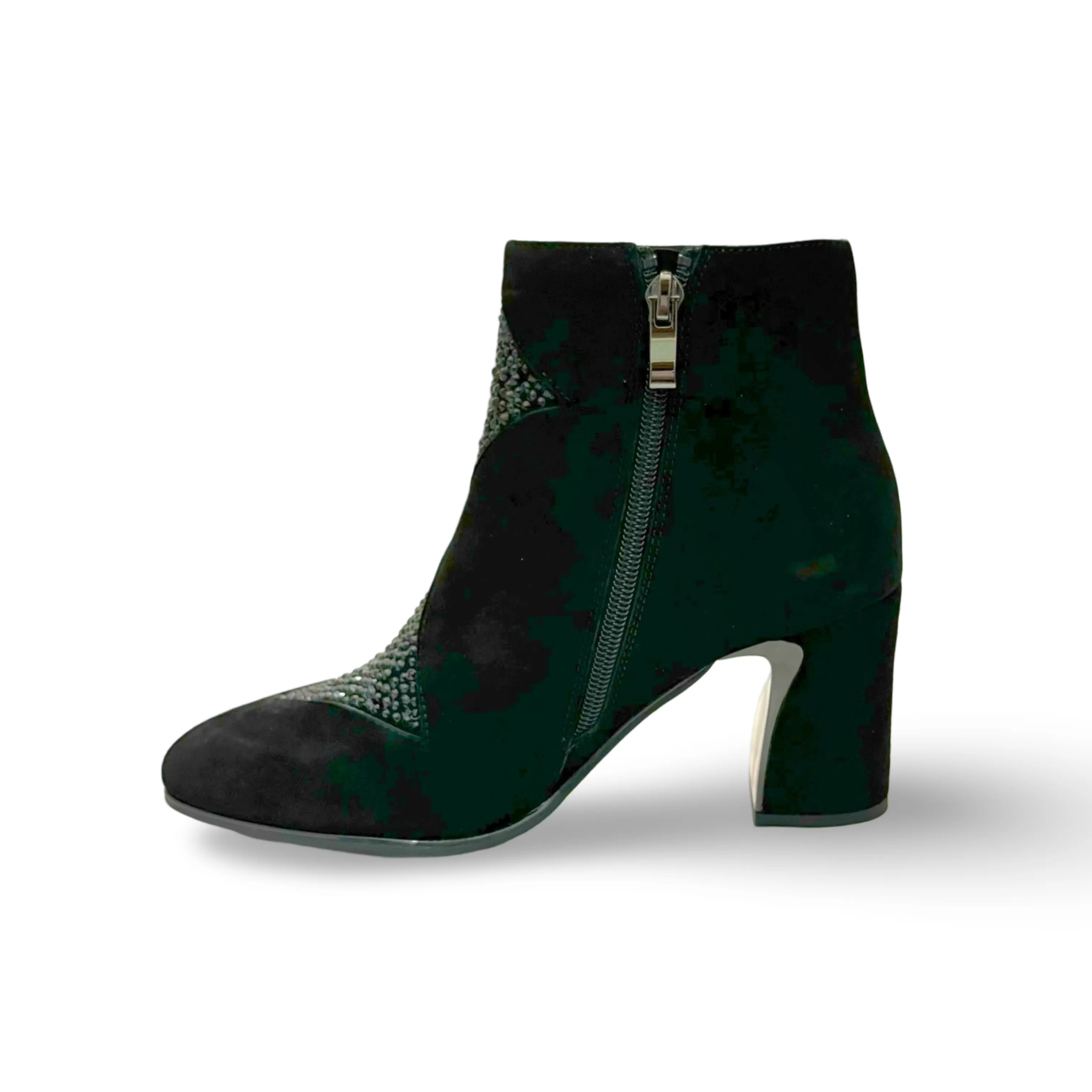 Kazou Black Suede/Jewel Boot