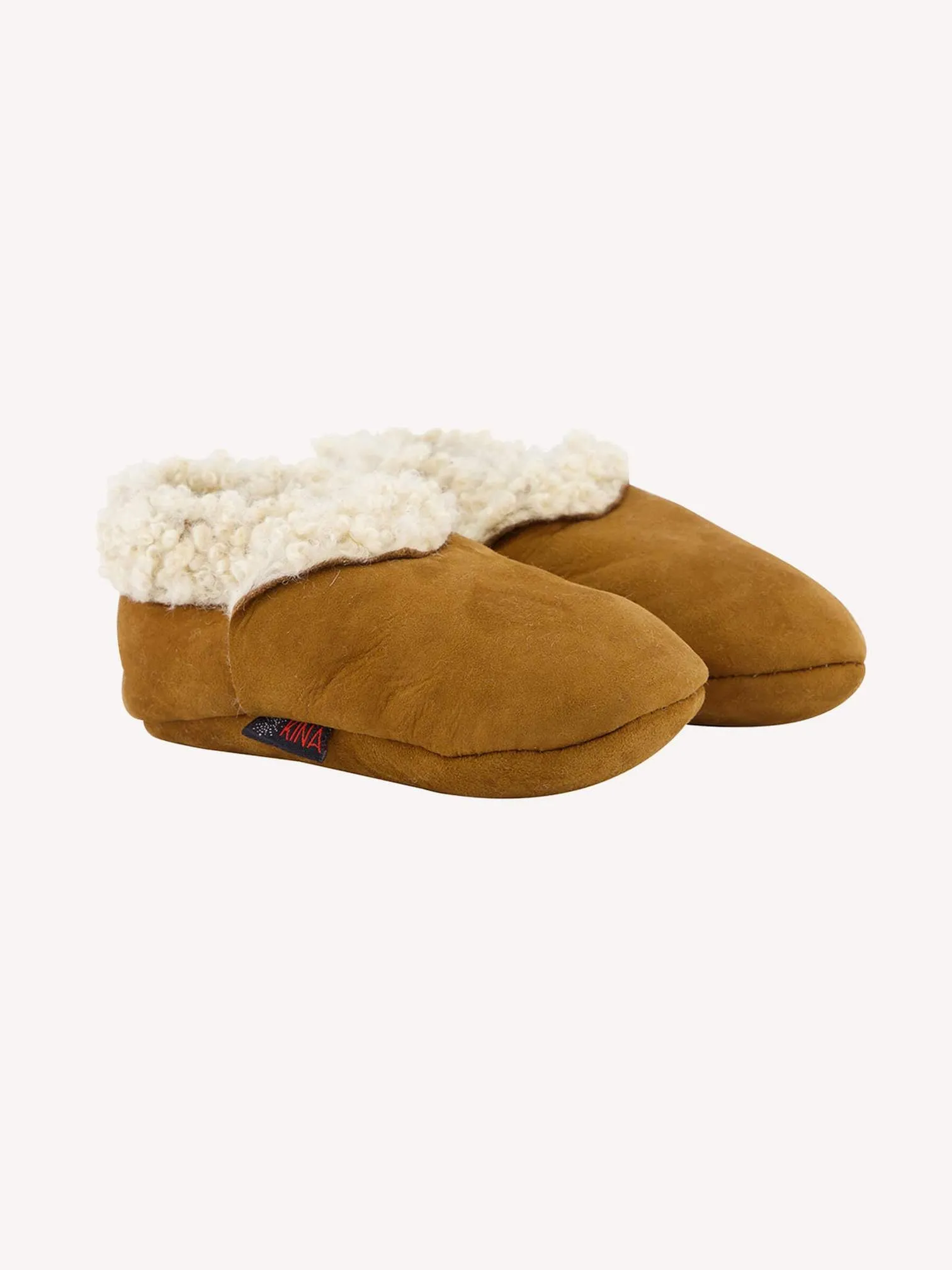 Kina Infant Booties Natural
