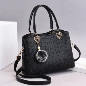 Large capacity Fashion handbags Leather hand bag
