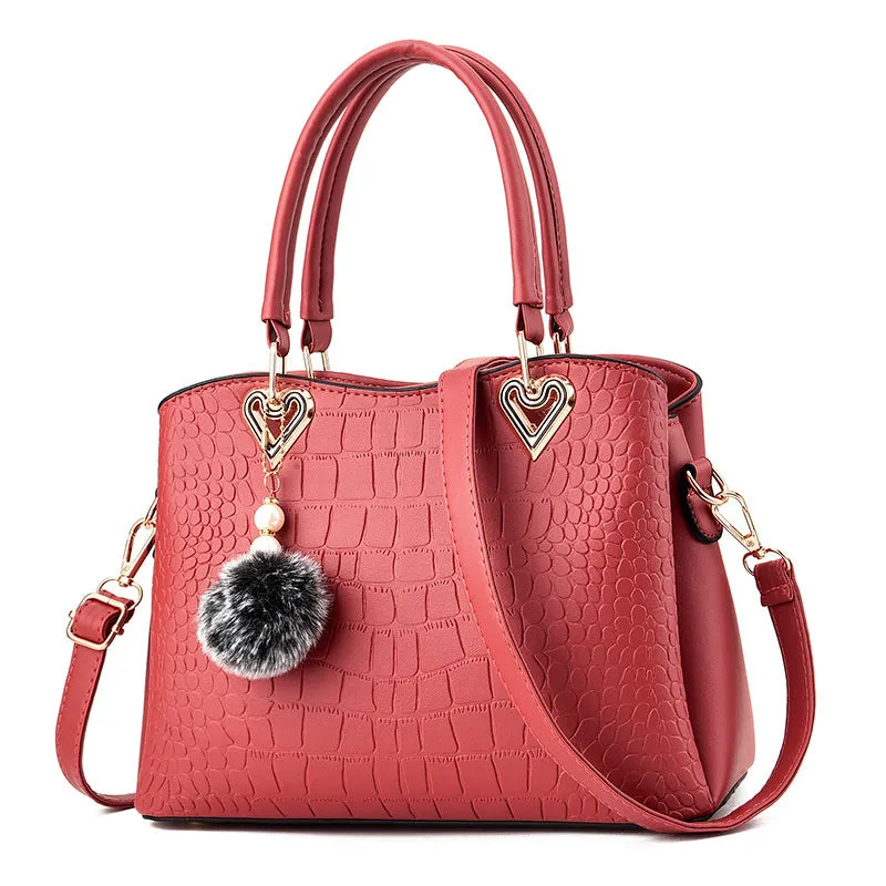 Large capacity Fashion handbags Leather hand bag