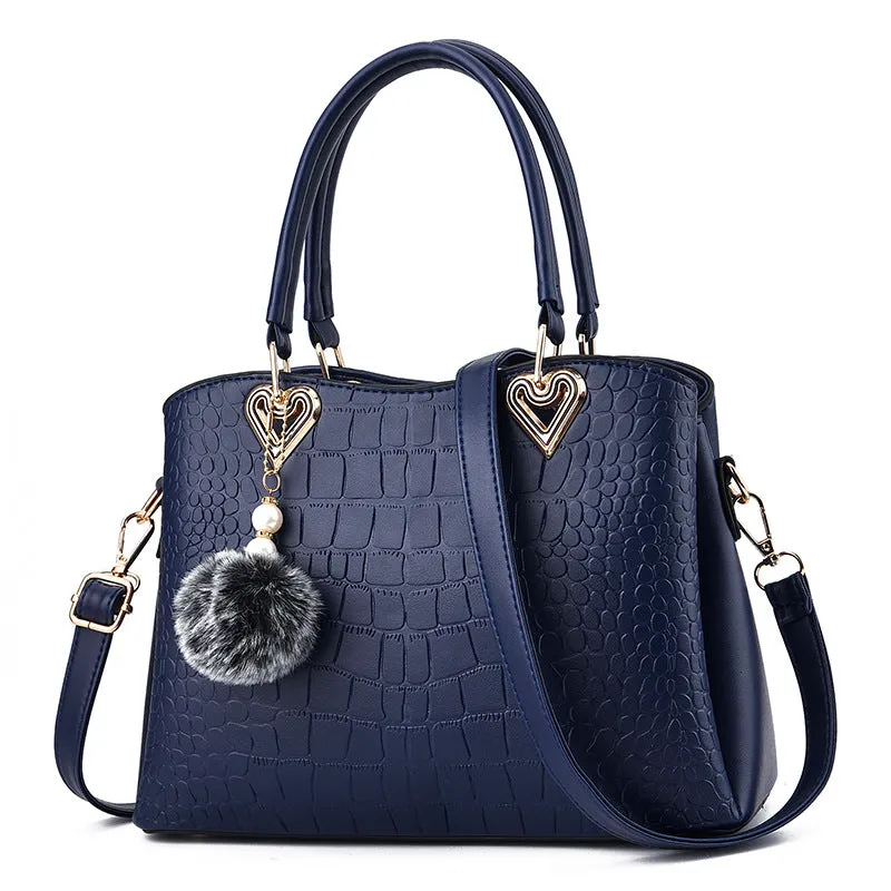 Large capacity Fashion handbags Leather hand bag