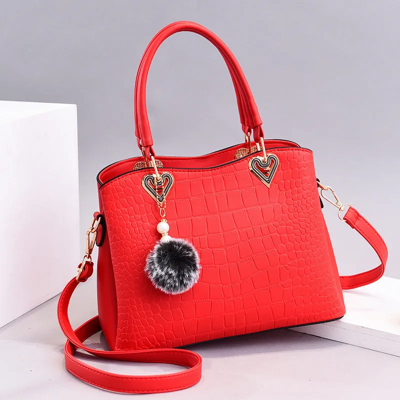Large capacity Fashion handbags Leather hand bag