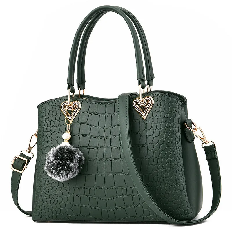 Large capacity Fashion handbags Leather hand bag