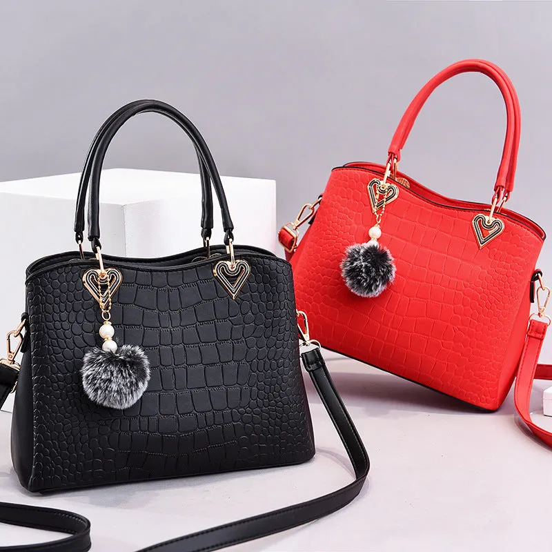 Large capacity Fashion handbags Leather hand bag