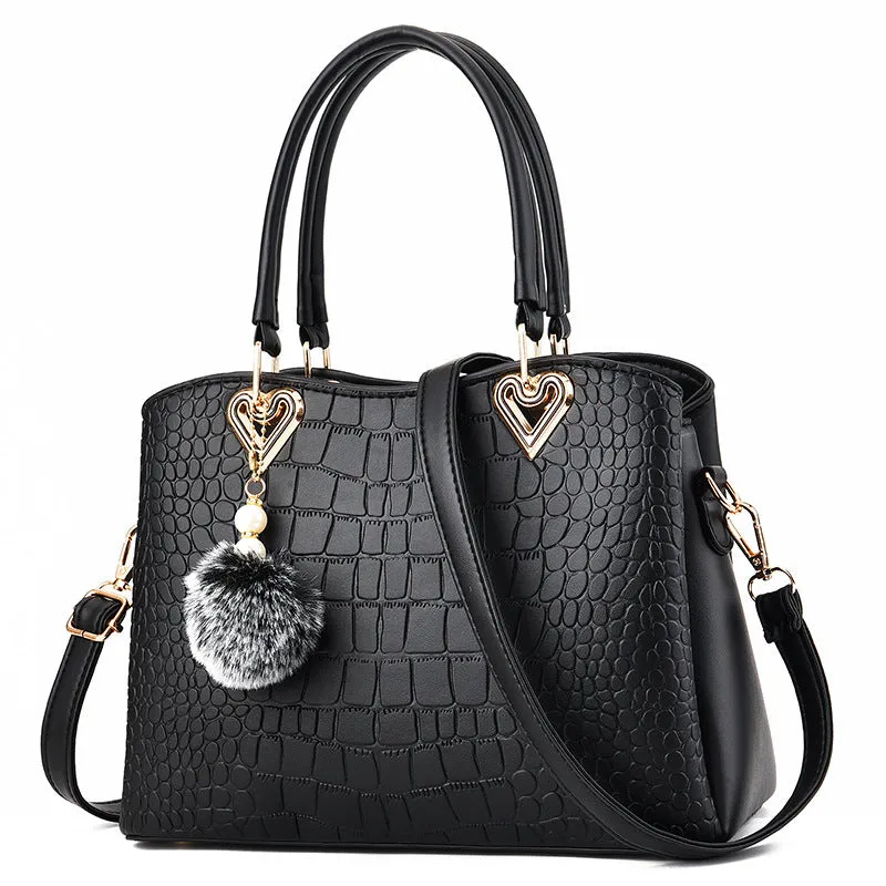Large capacity Fashion handbags Leather hand bag