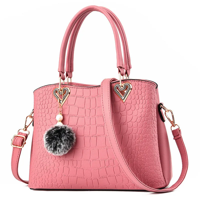 Large capacity Fashion handbags Leather hand bag
