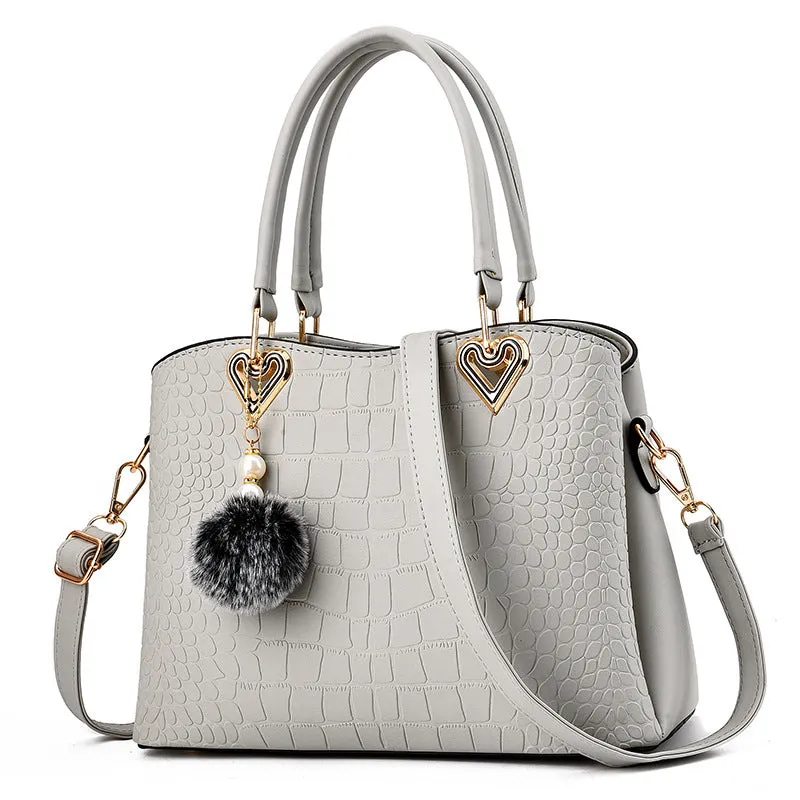Large capacity Fashion handbags Leather hand bag