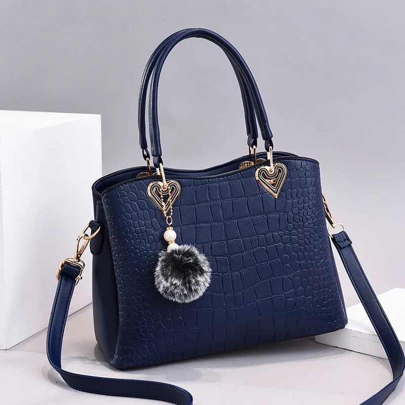Large capacity Fashion handbags Leather hand bag