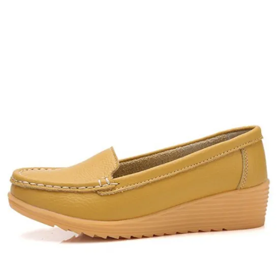 Liza Women's Loafer Platform Black Shoes