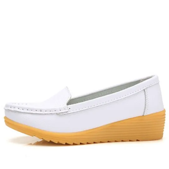 Liza Women's Loafer Platform Black Shoes